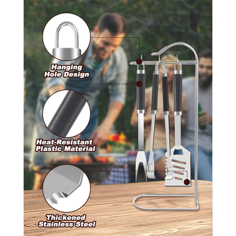 Shamritsky Stainless Steel Dishwasher Safe Grilling Tool Set