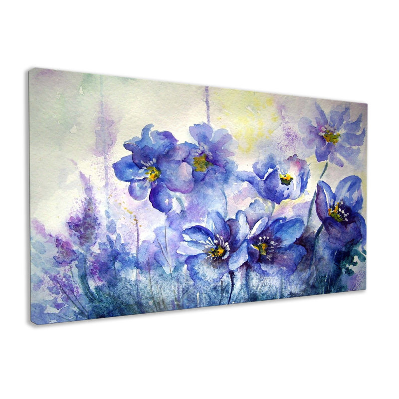 Violet Medley - Wrapped Canvas Painting, 51cm H x 76cm W x 2cm D