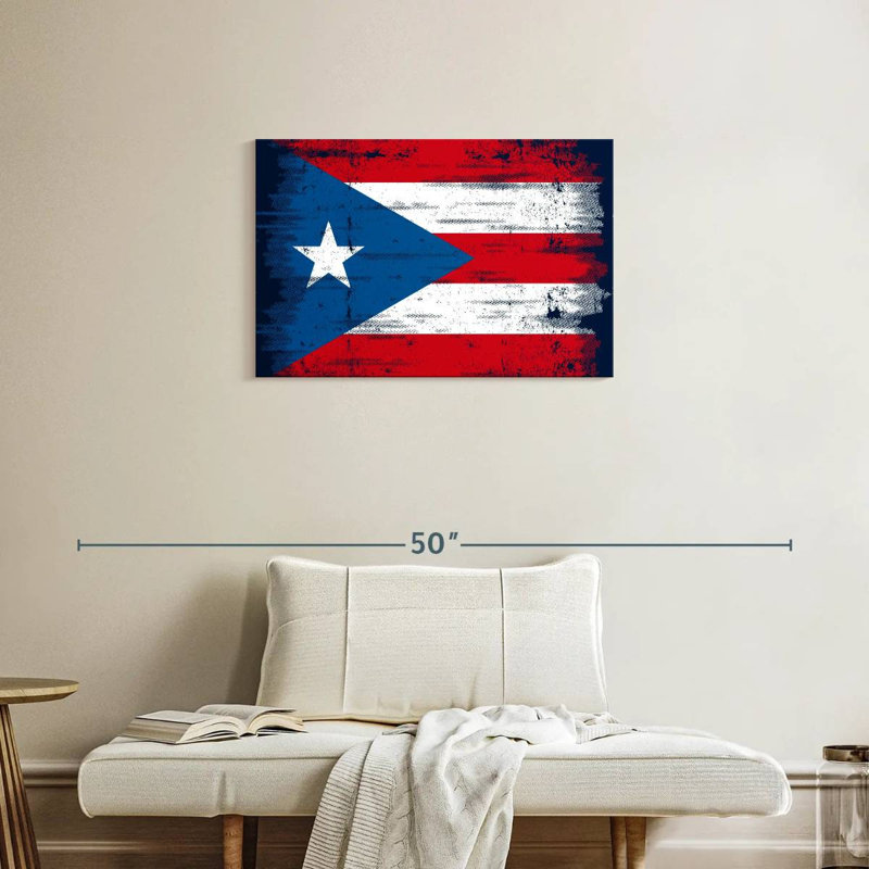 Drapeau portoricain Borges foncé, H 20 po x l 30 po