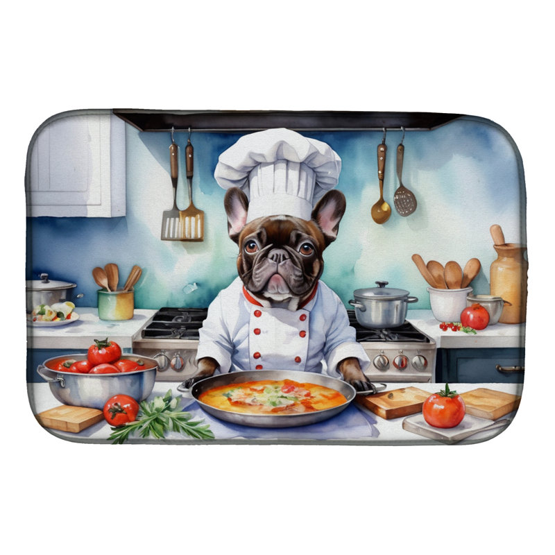 Tapis de cuisine French Bulldog The Chef