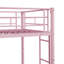 Lit superposé simple au-dessus d'un lit simple en métal robuste avec assemblage facile et sans sommier tapissier, idéal pour économiser de l'espace