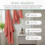 Ensemble de serviettes de salle de bain 100% coton 100% coton zéro torsion Robb Home Home Weavers, 16 po x 24 po (8) (8 serviettes à main), corail-130204317-130204328