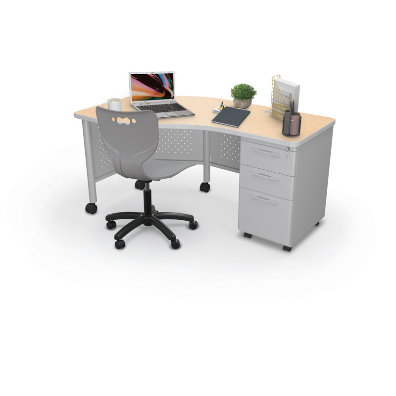 Bureau rectangulaire 60 "Lab Lab, Oui, Érable fusion