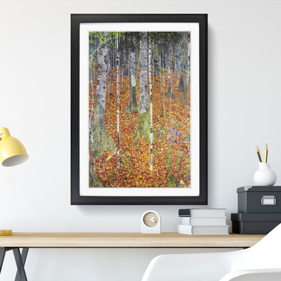 Birch Forest by Gustav Klimt - Picture Frame Painting on MDF