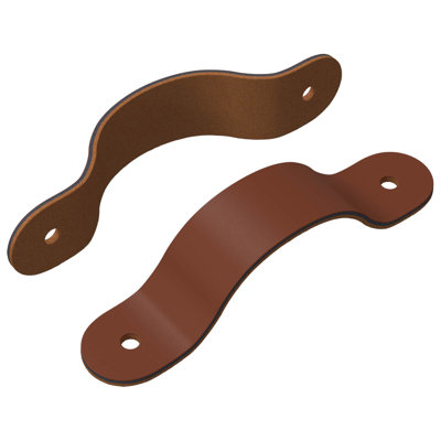 Vidaxl Cabinet Handles Wall-Mounted Brown PU Hardware Storage Accessories