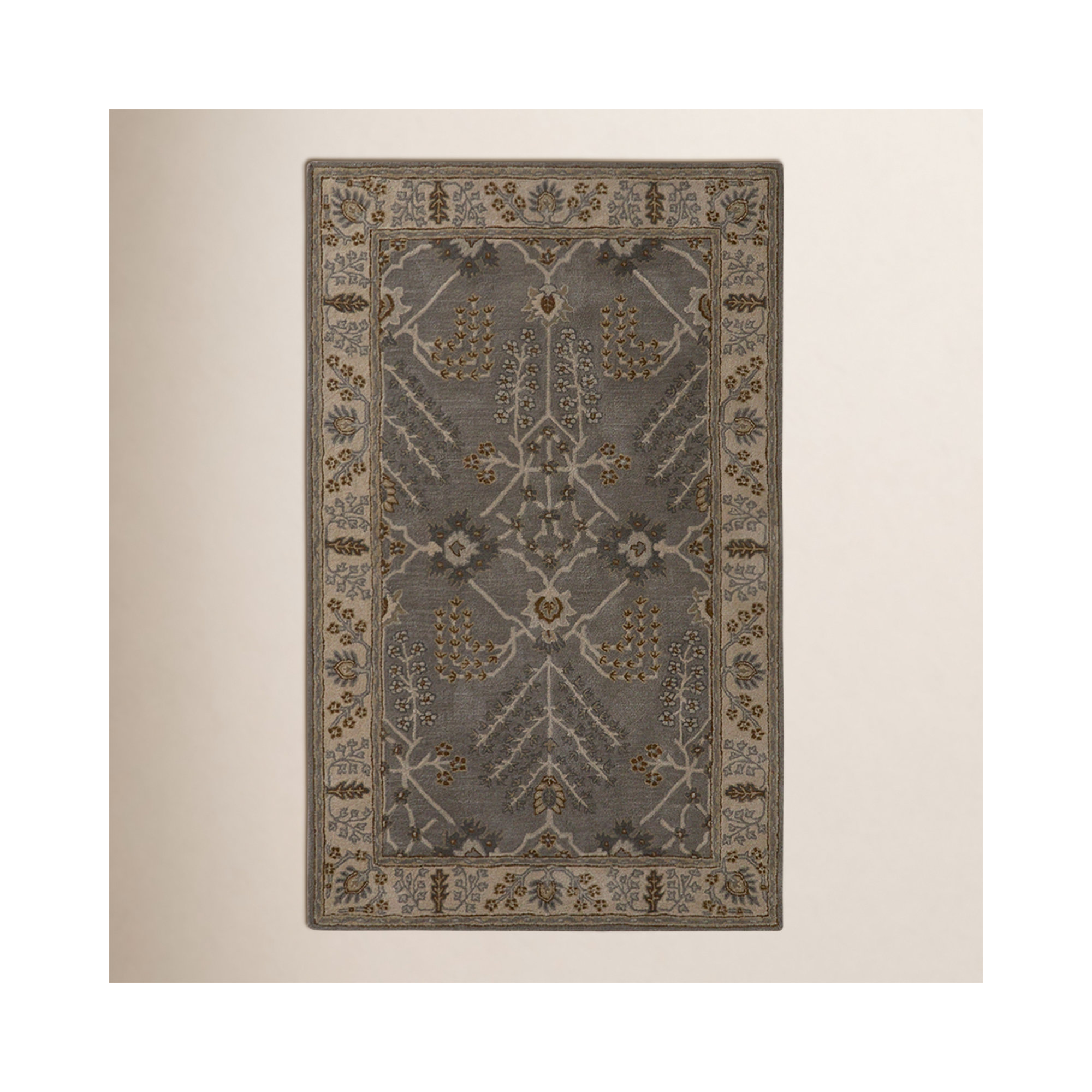 Crestfield Handmade Wool Rug, Rectangle 5' x 8'