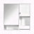 29 x 28 Inch Modern Wall Mounted Medicine Cabinet with Towel Bar - White-357846867