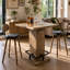 31.5" Square Bar Height Pub Table with Pedestal Base