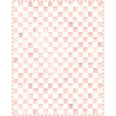 Rosy Checkered Washable Rug