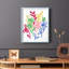 «Bold Brushstroke Blooms II», reproduction encadrée - bois massif-581314667-581314671