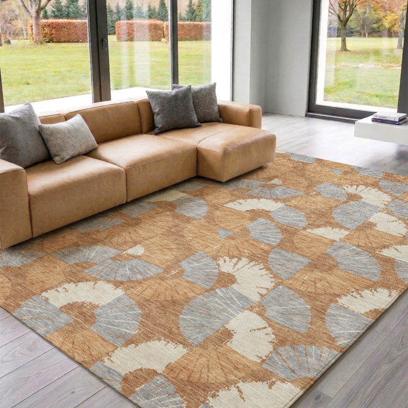 Tapis spiralé Premium lavable à la machine AMF2462 Mayfield, Paprika, 10 pi x 14 pi