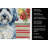 Blue and White Old English Sheepdog Vegetables Kitchen Towel-1412338493
