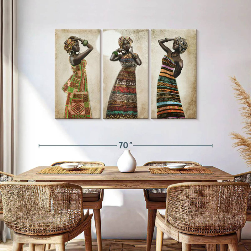 Leisha African Elegance, 36" H x 57" W
