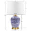 Lampe de table bleue en céramique
