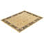 Tapis unique en laine noué à la main 9 pi 5 po x 12 pi nouvel âge Casheena en ivoire / brun / lime