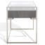Table de bout en verre avec rangement-114380237