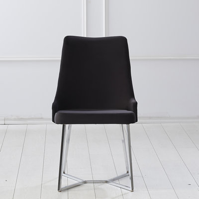 Chaise parsons en tissu Brechta