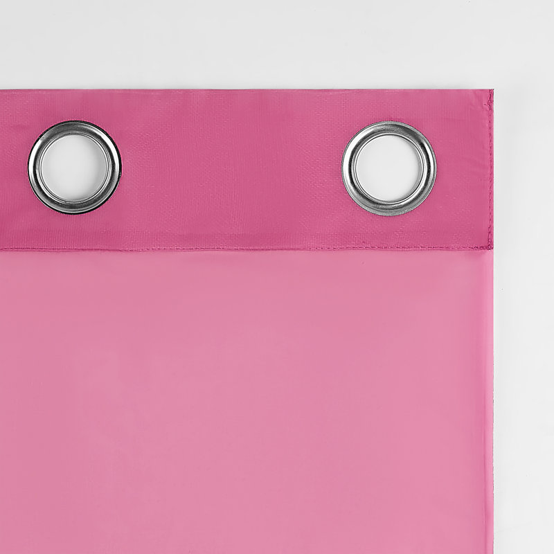 Panneau de rideau diaphane avec œillets Caspian, l 59 po x L 84 po, Rose