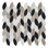 Channing 1-in. x 2.5-in. Elongated Hex Marble Look Polished Natural Stone Wall & Floor Mosaic Tile