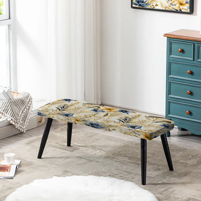 Banc noir rembourré Coastal Neutrals