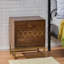 Table de chevet 3 nuits en bois de manguier avec une touche moderne de style Mid-Century