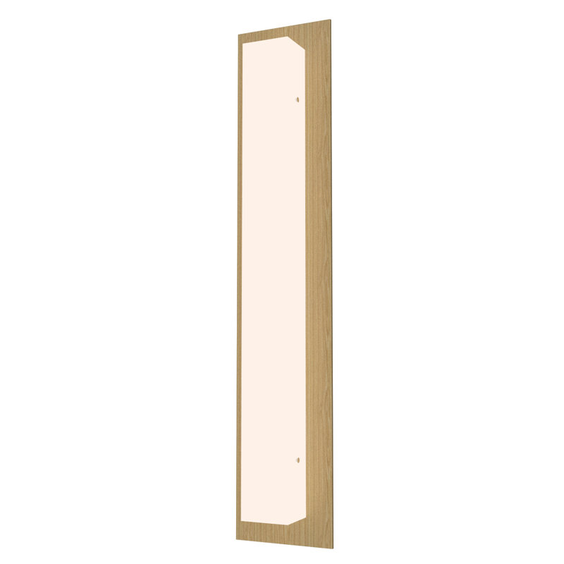 Clean Flush Mounted Sconce, 23.63" H x 7.88" W x 3.35" D, Sand
