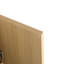 Armoire de salle de bain 60 po - Bois d'ingénierie, 4 portes, espace, moderne, couleur chêne
