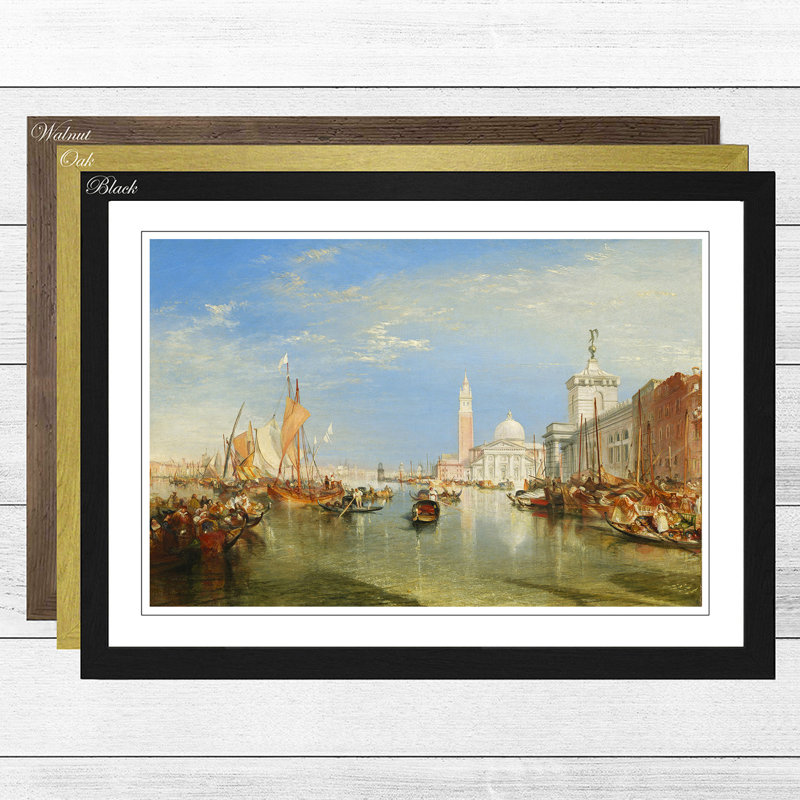 J.M.W. Turner - Single Picture Frame Painting, Walnut