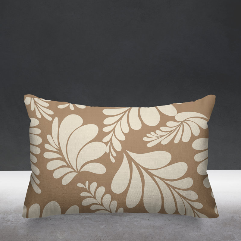  Housse et insert pour coussin floral d'extérieur, Beige