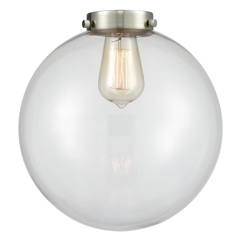 Nouveau - Mini-luminaire suspendu à tige 1 lumière 10 "Alfonsa - Nouveau 2 - Ampoule DEL - Finition laiton brossé, Or satiné