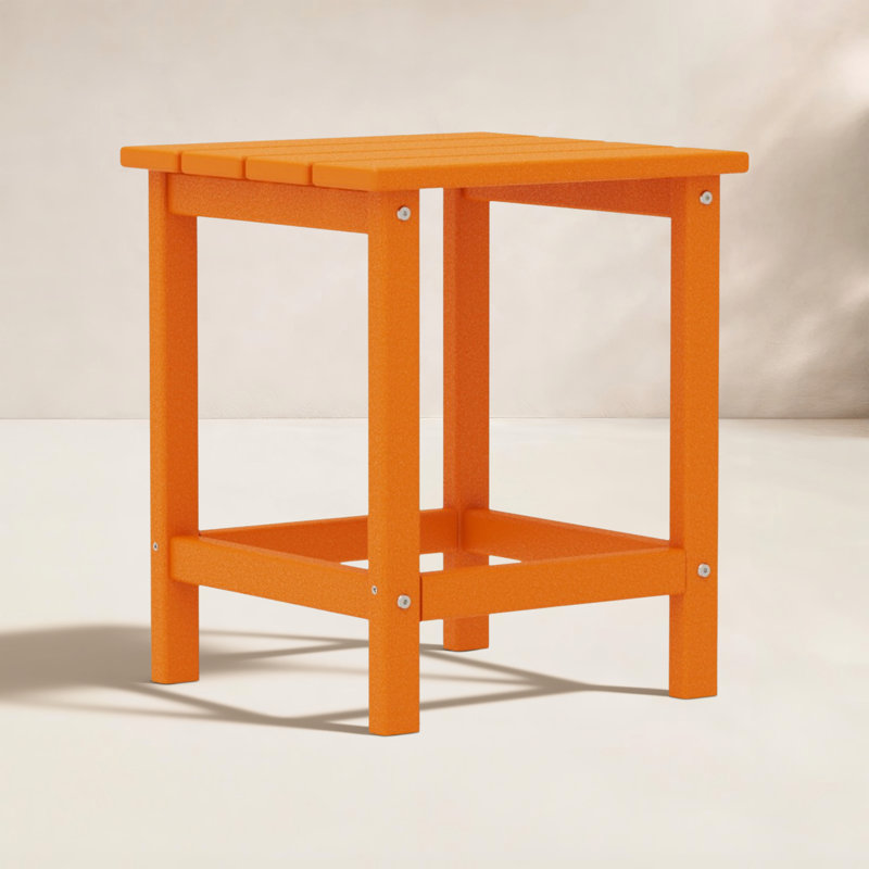Table d'appoint POLYWOOD Long Island 18 ", Tangerine