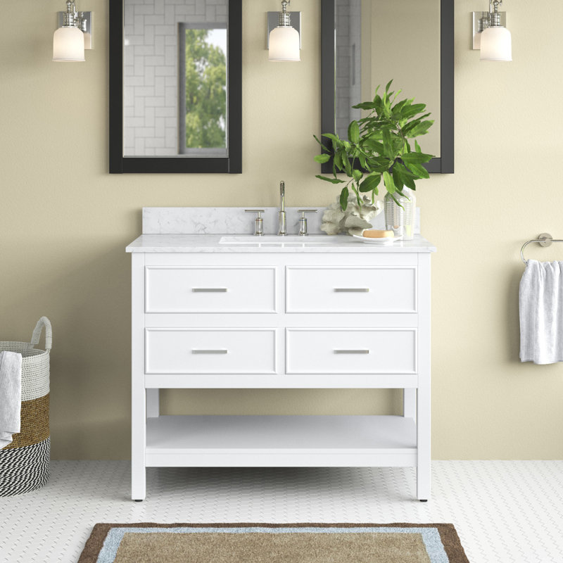 Ensemble de meuble-lavabo simple 42 po Sinclaire, Blanc