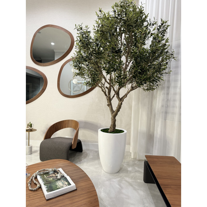 98" Artificial Olive Tree in Pot