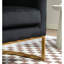 Fauteuil d'appoint rembourré de luxe avec cadre en velours, fauteuil de coiffeuse polyvalent et polyvalent pour l'intérieur et la maison