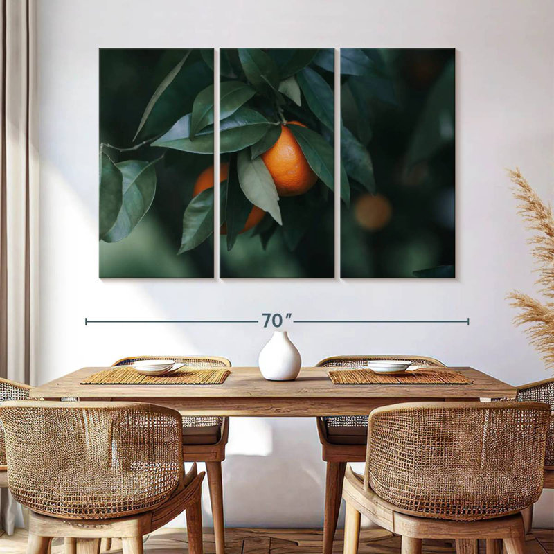 Harnek Ripe Orange, 42" H x 65" W