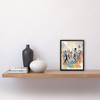 People Dancing To Music On The Dancefloor - Single Picture Frame Print