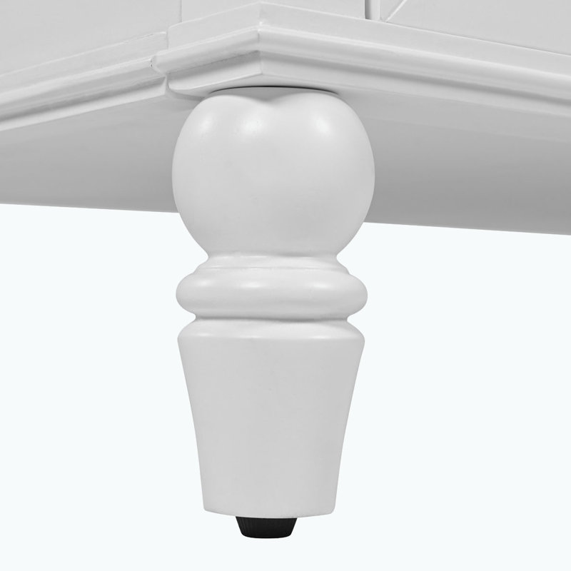 Meuble-lavabo avec lavabo et armoire avec tiroirs, Blanc