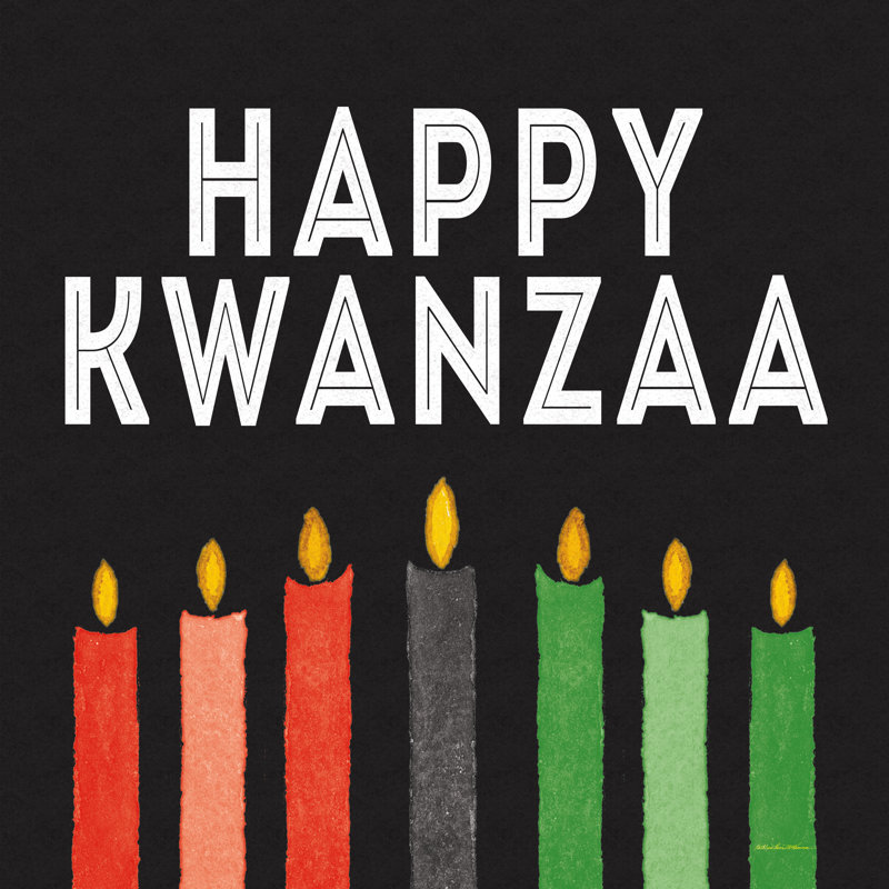 «Jandy Happy Kwanzaa I», reproduction sur toile tendue, H 20 po x l 20 po x P 1,25 po