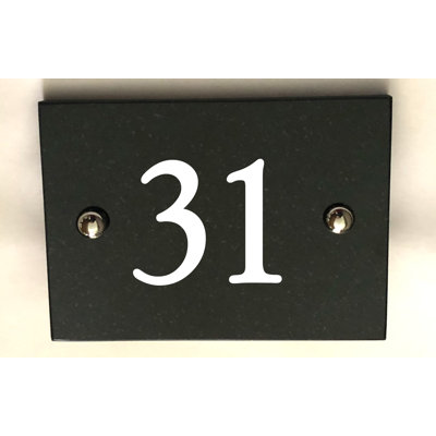 Brumby 10cm H Reflective Stone House Number