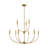 Farmhouse 9-light Dimmable Metal Chandelier 