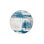 Pastel Blue Modern Themed Patterned Woven Base Machine Washable Rug