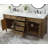 Rivers 72'' Double Bathroom Vanity with Marble Top-418748151