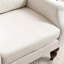 Fauteuils rembourrés avec pieds en bois massif, chaises d'appoint larges-1637600920