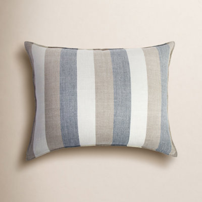 Monterey Striped Linen Throw Pillow