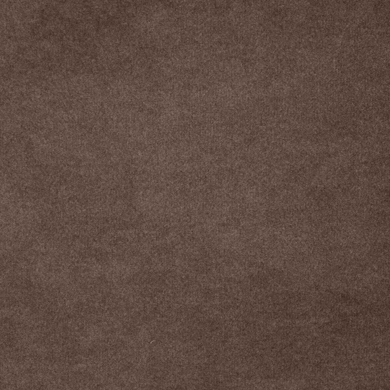 Banc rembourré en velours brun Zenna, Velours brun