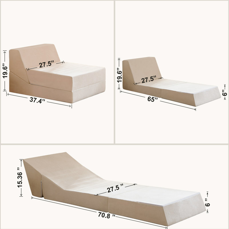 Canapé Ebern Designs, Beige
