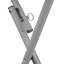 Demi-table pliante en plastique moulé par soufflage rond 24 po Regency Trestle Series - Blanc