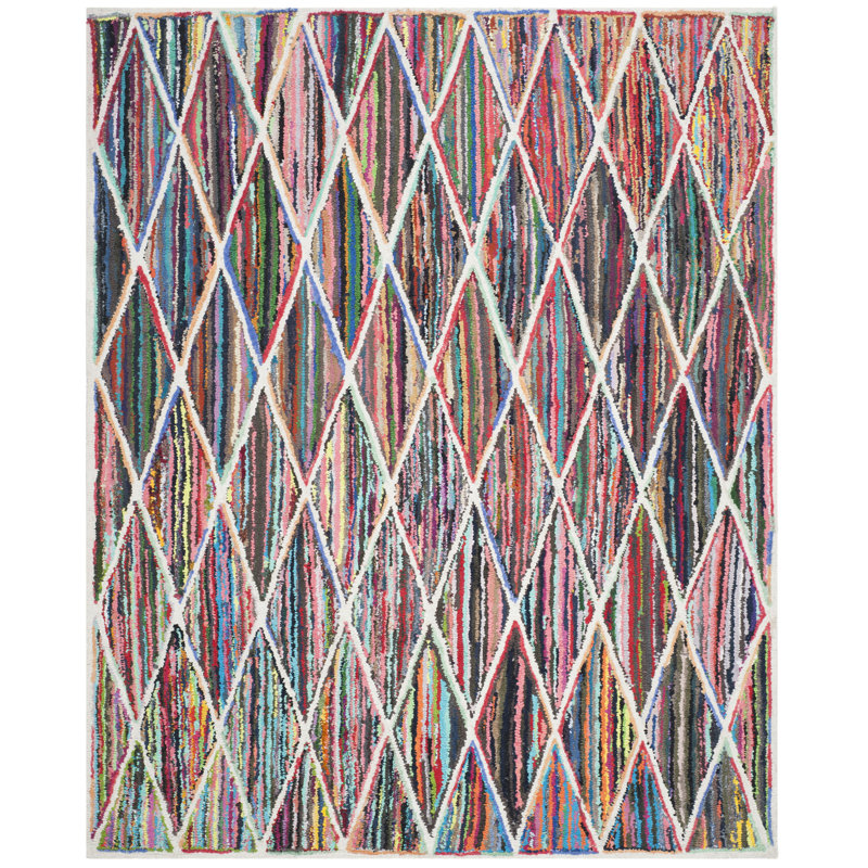Tapis géométrique performance touffeté à la main Anaheim, Rectangle 2 pi 3 po x 3 pi 9 po
