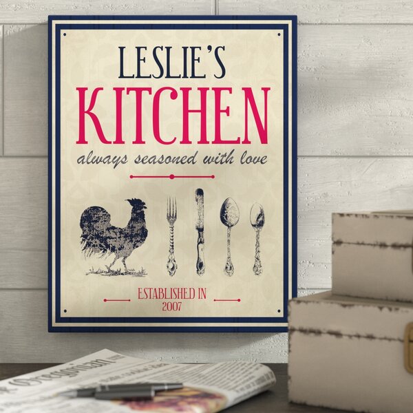 Personalized Kitchen - Seasoned With Love Premium Canvas