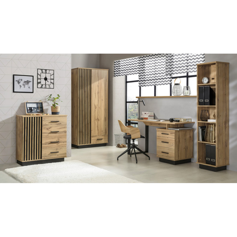 Luong 2 Door Manufactured Wood Wardrobe